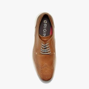 Cole Haan Brown Oxford Shoes with Wingtip Design